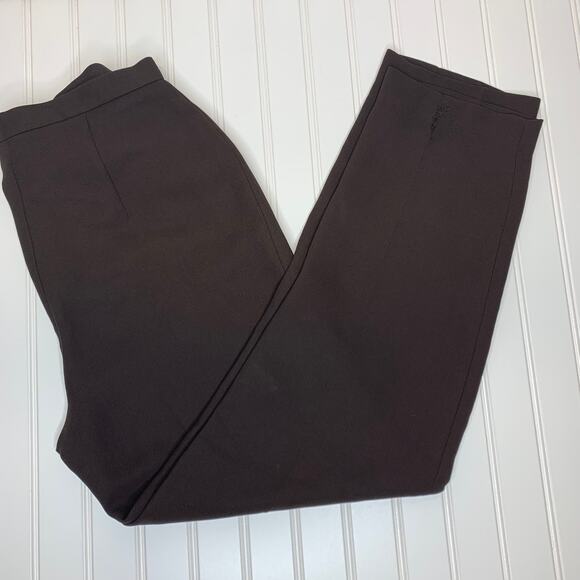 Casual Corner Deep Brown Dress Pants Trousers 26" Waist - Picture 1 of 8